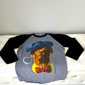 Life  3/4 long sleeve shirt w/ ballin’ dog cover